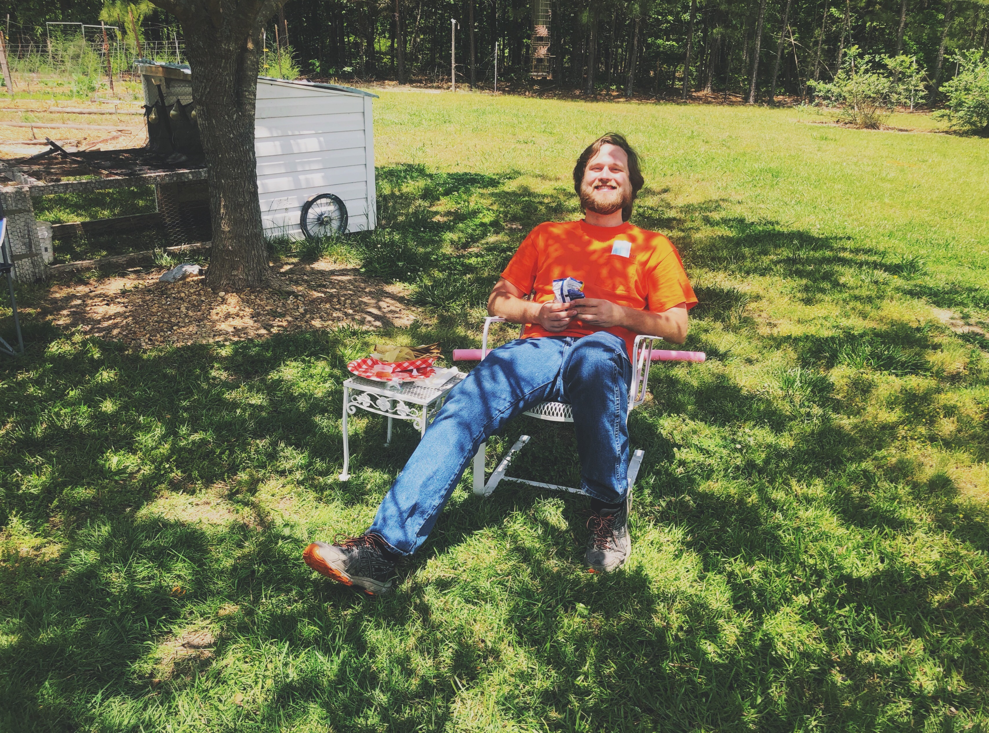 josh outside in summertime